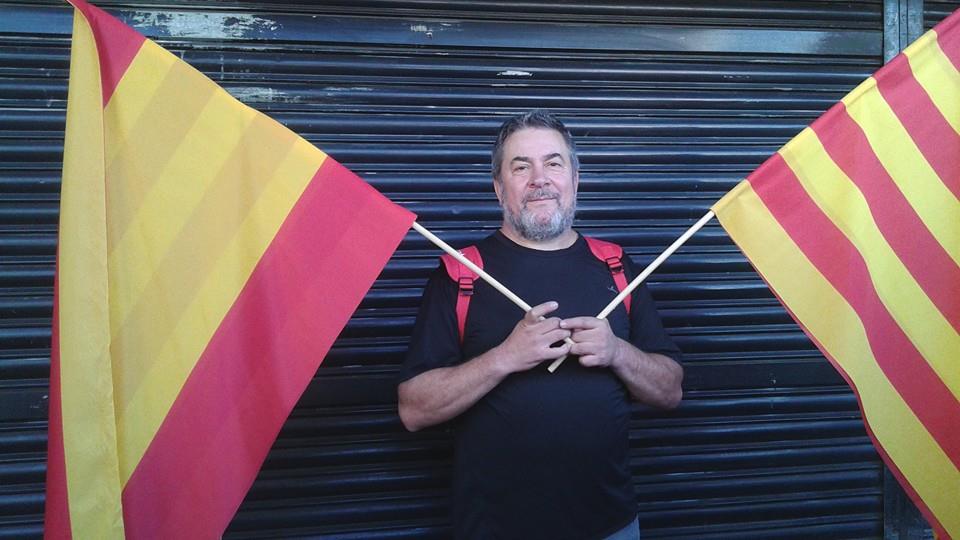 José Peñalver a la manifestació de Societat Civil Catalana del passat 12 d'Octubre del 2014 a Barcelona