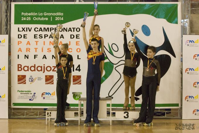 Arnau Domingo i Anna Mondrià, van proclamar-se el passat 25 d’octubre, campions d’Espanya de patinatge artístic infantil
